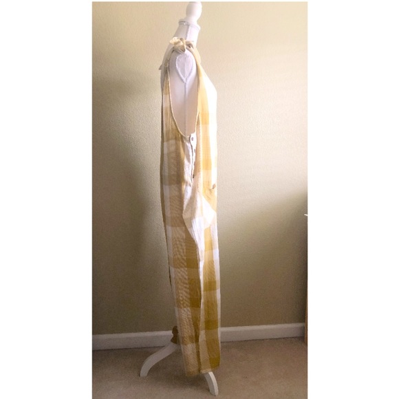 Free People Don’t you want this Citron Jumpsuit L - Picture 6 of 12